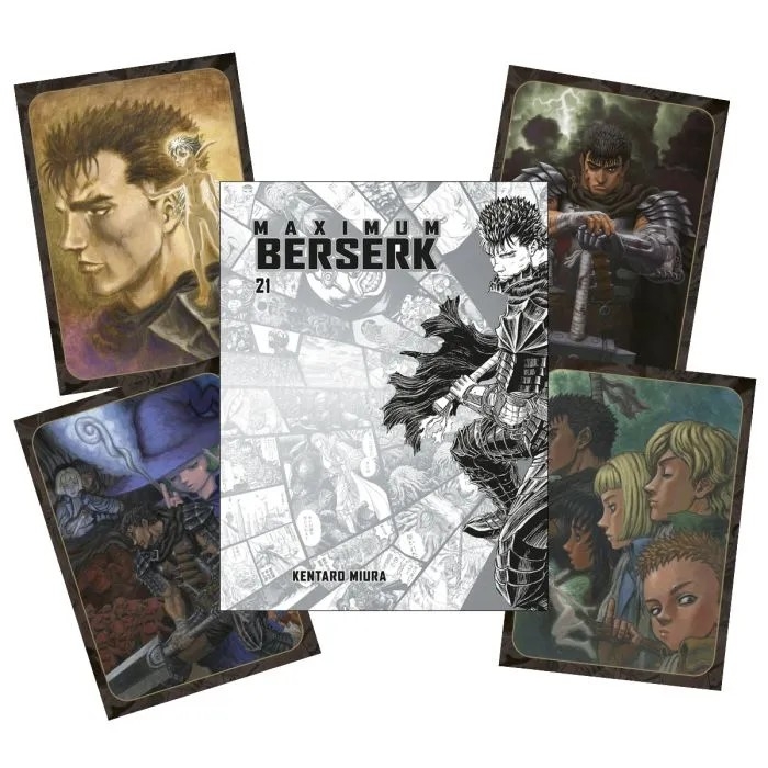 BERSERK MAXIMUM,21 (PORTADA ALTERNATIVA + 4 POSTALES)