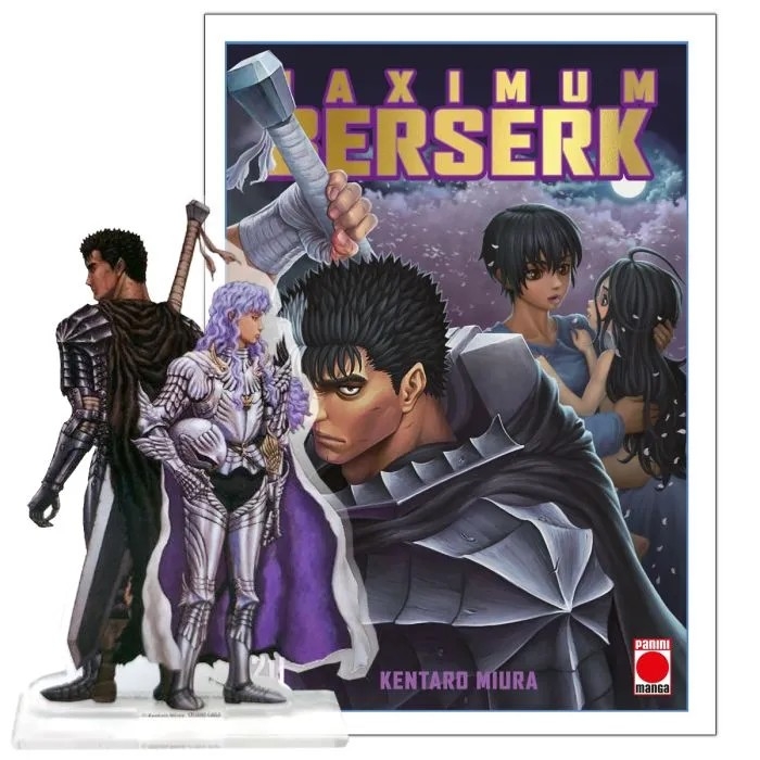 BERSERK MAXIMUM,21 (LOGO DORADO + FIGURA)