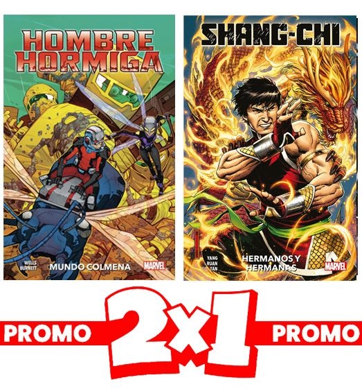 PACK 2X1 HOMBRE HORMIGA. MUNDO COLMENA + SHANG-CHI 01