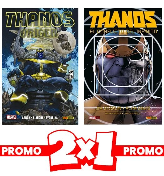 PACK 2X1 THANOS EL CONFLICTO DEL INFINITO + THANOS: ORIGENES