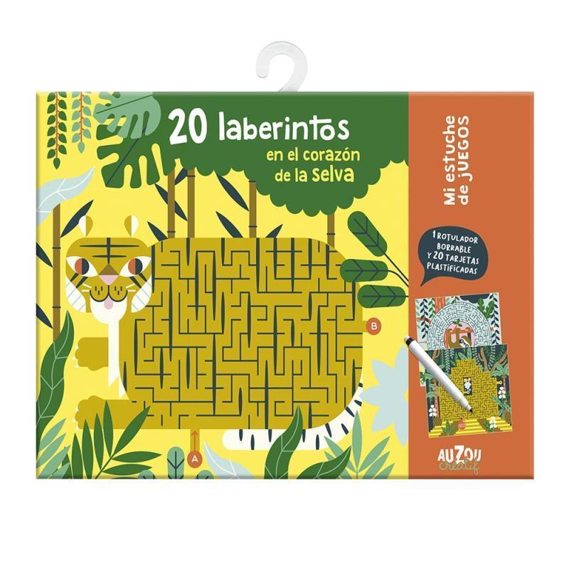 20 LABERINTOS EN EL CORAZÓN DE LA SELVA. MI ESTUCHE DE JUEGO