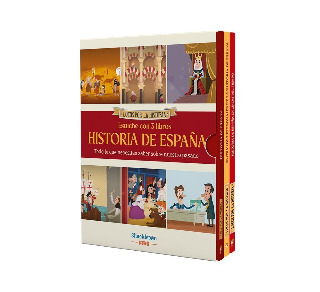 HISTORIA DE ESPAÑA. LOCOS POR LA HISTORIA. ESTUCHE 3 LIBROS
