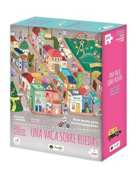 UNA VACA SOBRE RUEDAS. PUZLE REVERSIBLE