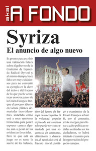 SYRIZA Y EL ANUNCIO DE ALGO NUEVO
