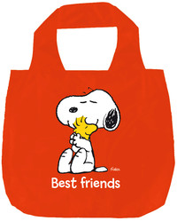 ** BOLSA PLEGABLE SNOOPY BEST FRIENDS ROJO