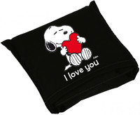 ** BOLSA PLEGABLE SNOOPY I LOVE YOU NEGRO