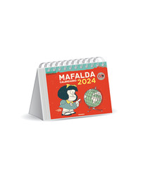 MAFALDA 2024 CALENDARIO ESCRITORIO ROJO
