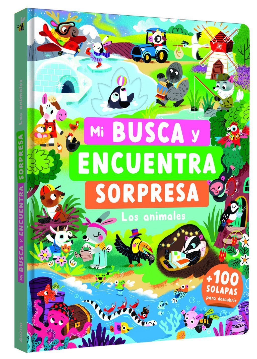 BUSCA Y ENCUENTRA SORPRESA. LOS ANIMALES (CON +100 SOLAPAS)