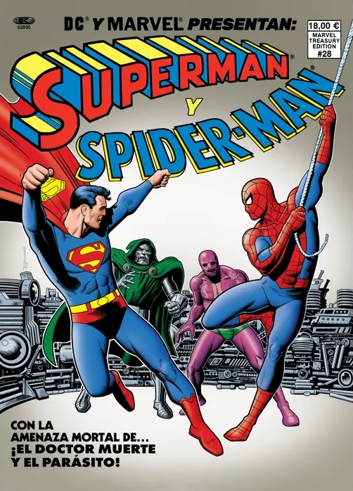 SUPERMAN Y SPIDERMAN (PORTADA BRIAN BOLLAND). DC MARVEL TREASURY EDITION