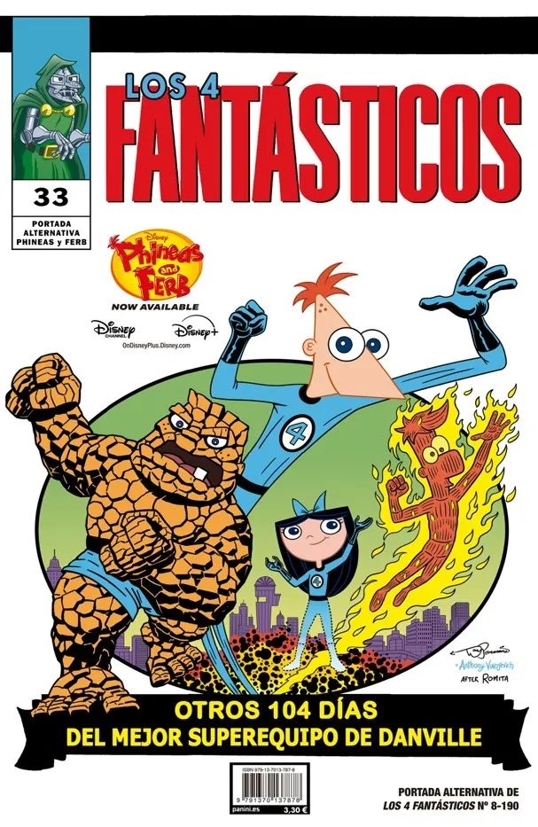 LOS 4 FANTASTICOS, 8 (PORTADA DISNEY FANTASTIC FOUR 11)