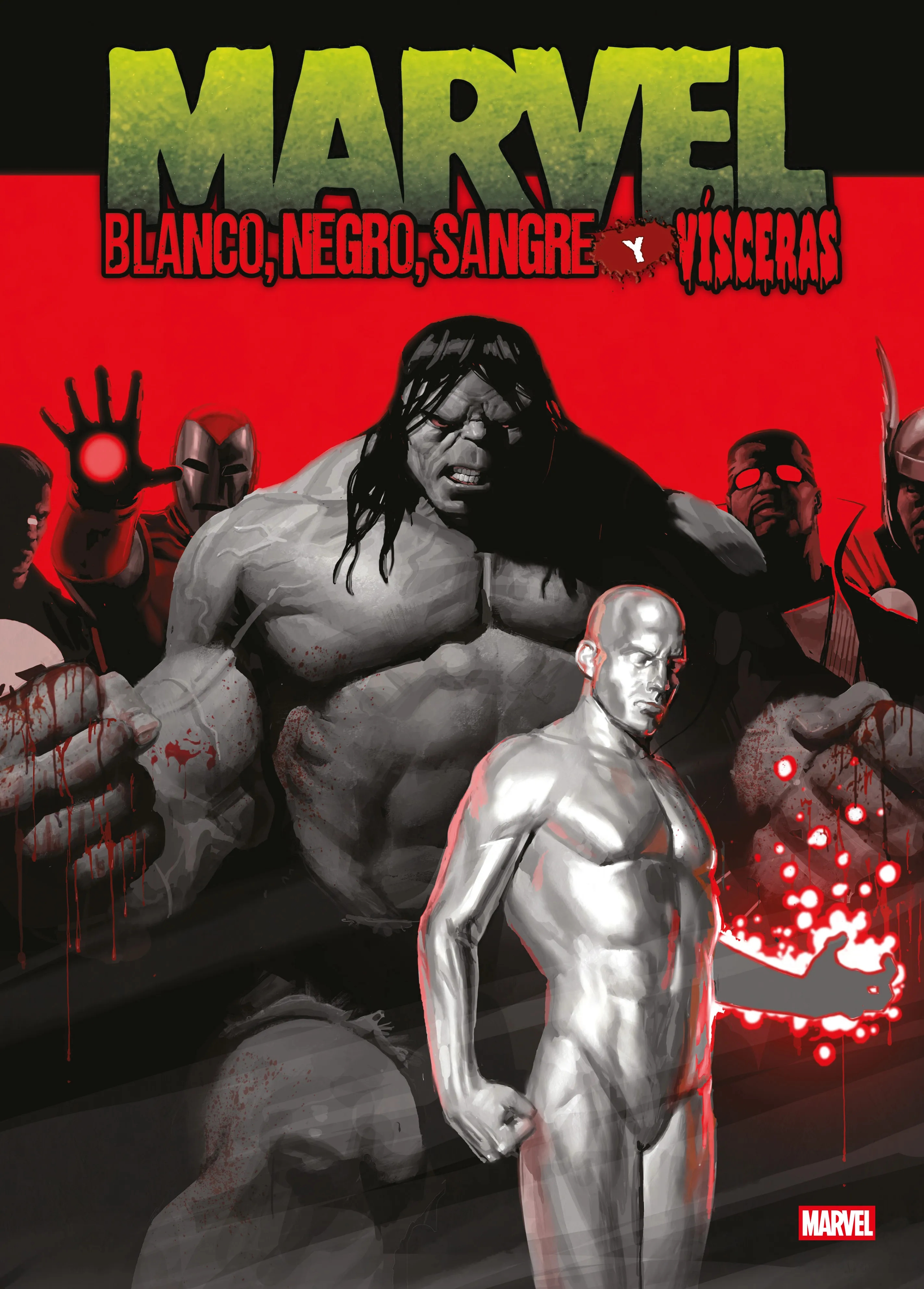 MARVEL. BLANCO, NEGRO, SANGRE Y VÍSCERAS. MARVEL TREASURY EDITION