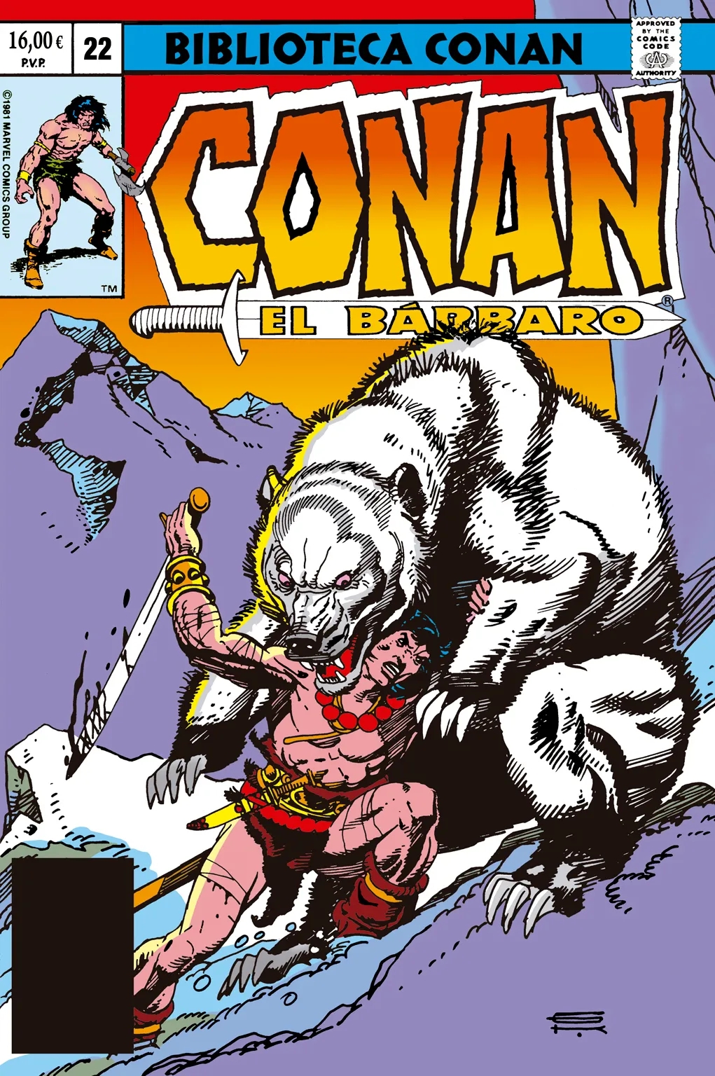 CONAN EL BARBARO,22 BIBLIOTECA CONAN