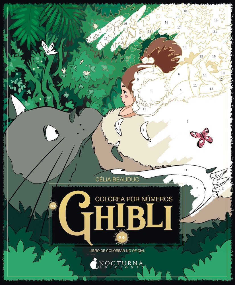 COLOREA POR NUMEROS. STUDIO GHIBLI