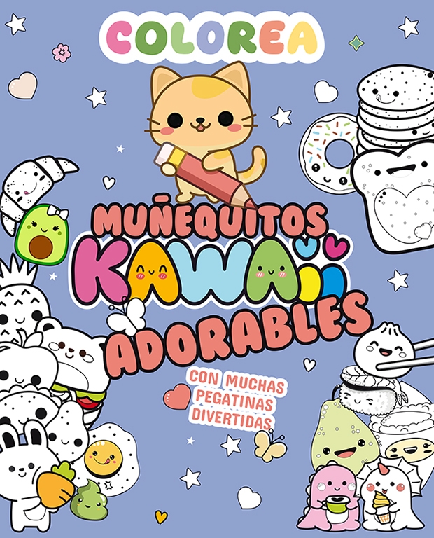 COLOREA KAWAII. MUÑEQUITOS ADORABLES