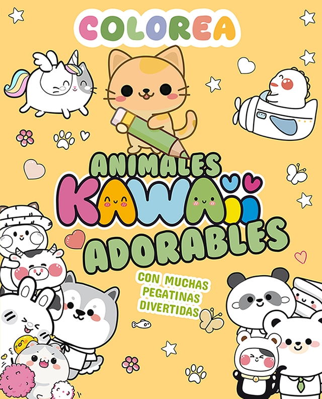 COLOREA KAWAII. ANIMALES ADORABLES