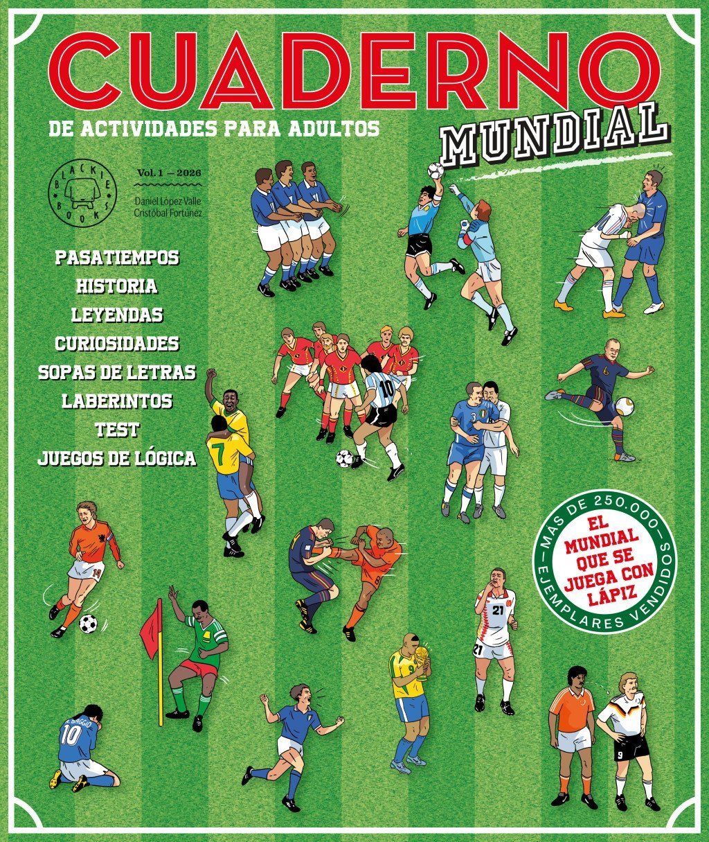 CUADERNO BLACKIE MUNDIAL DE FÚTBOL