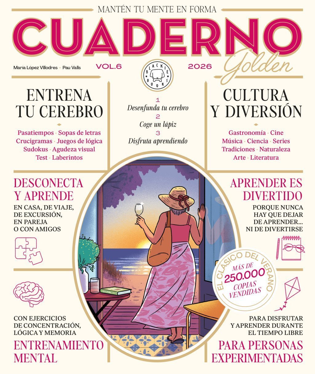 CUADERNO GOLDEN BLACKIE BOOKS, 6 2026