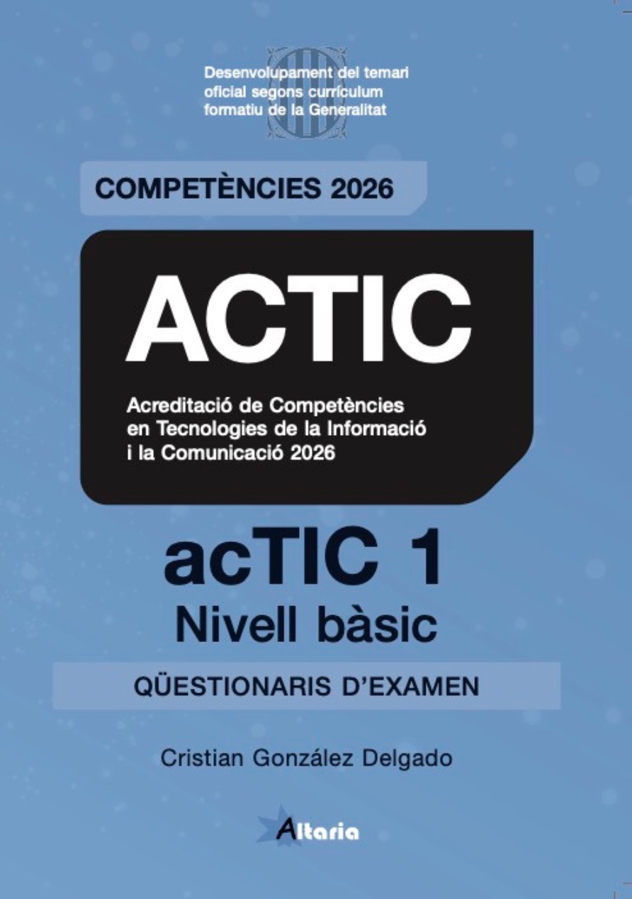 ACTIC, 1 BASIC. QUESTIONARIS. 2026 (CATALAN)