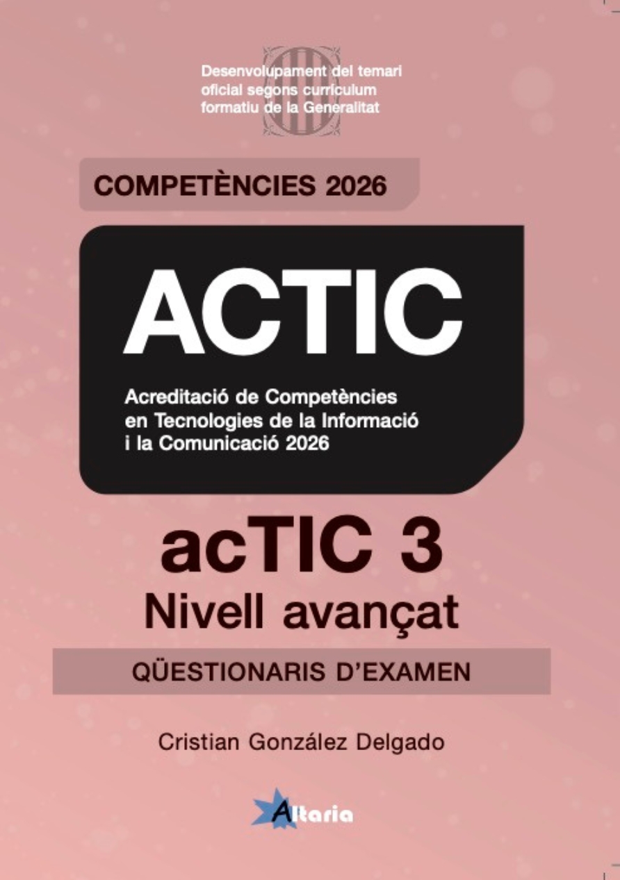 ACTIC, 3 AVANÇAT. QUESTIONARIS. 2026 (CATALAN)
